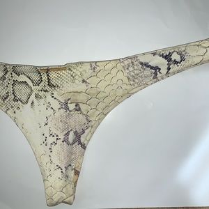 Boys + Arrows Snakeskin Print Bikini Bottom